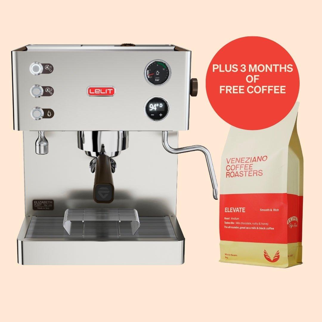 Lelit Elizabeth with 3 months of coffee