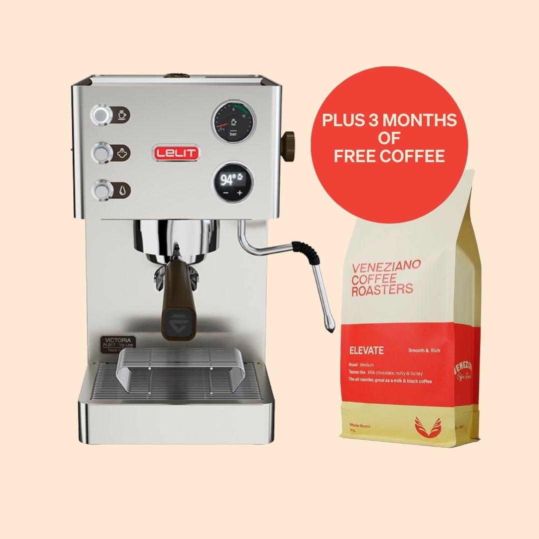 Lelit Victoria with 3 months of coffee